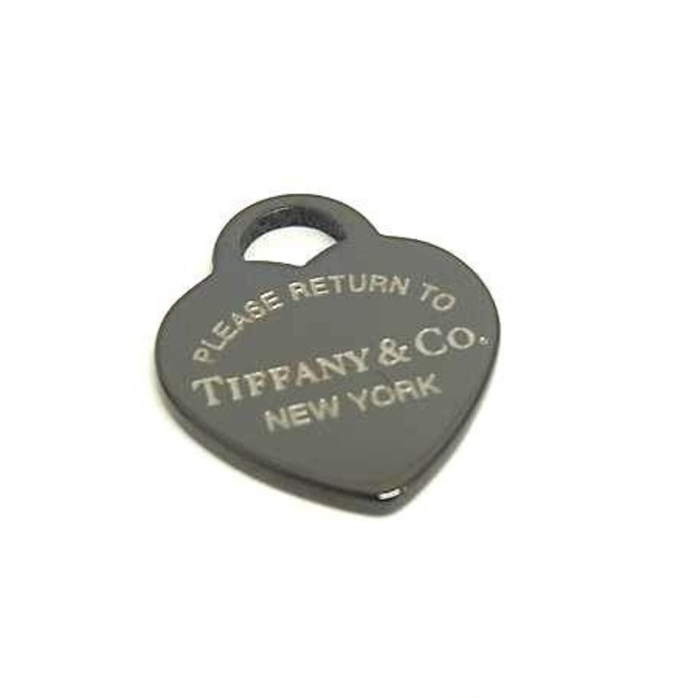 TIFFANY & Co. Return to Tiffany Pendant, Black Titanium SV925, Women's Heart ...